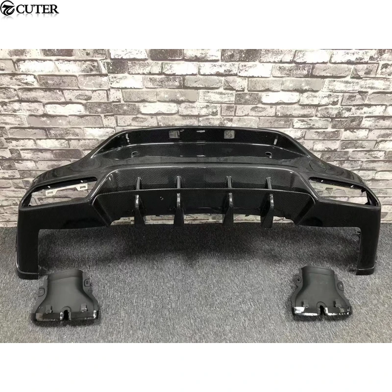 X253 C253 GLC220d GLC63 GLC43 AMG Coupe Carbon Fiber FRP Rear Bumper Diffuser for Mercedes Benz GlC43 GLC63 Topcar style