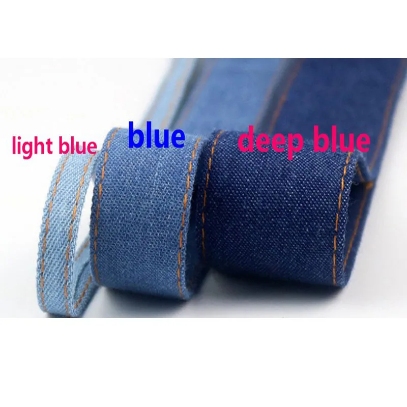 High quality 5 Yard/Piece,Denim Ribbon,For Diy Handmade Riband Craft Packing Hair Accessories Wedding Materials Package