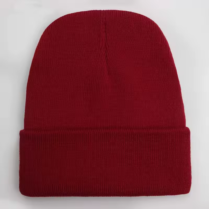 Solid Unisex Beanie Autumn Winter Wool Blends Soft Warm Knitted Cap Men Women SkullCap Hats Gorro Ski Caps 24 Colors Beanies - Image 5