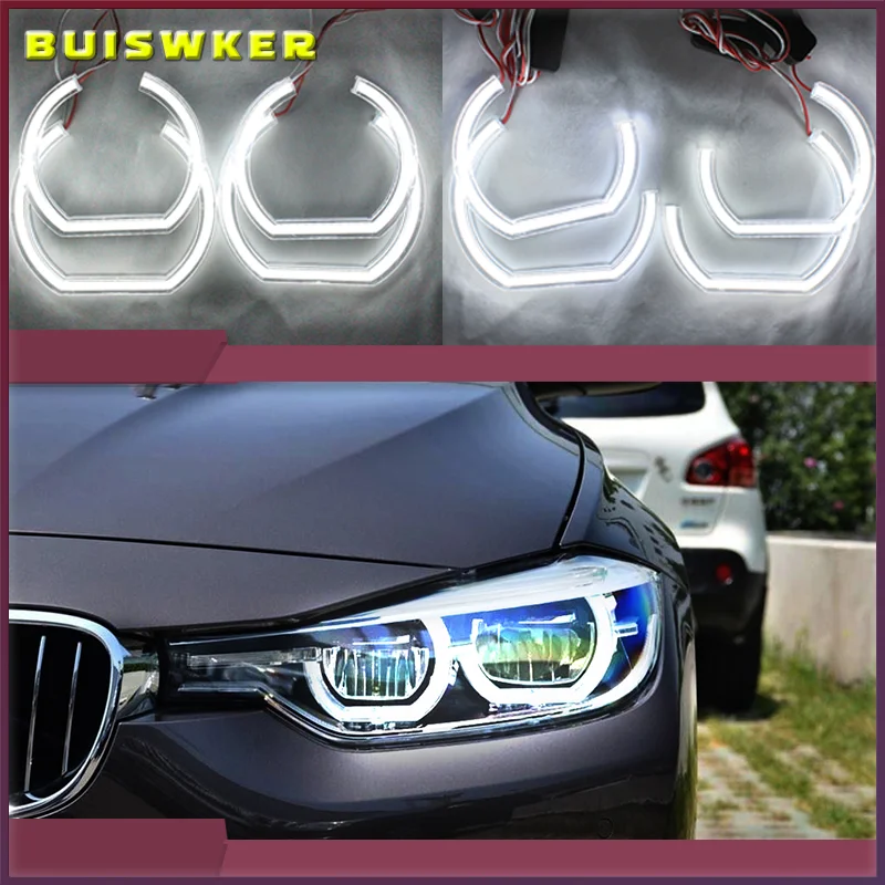 

Excellent Ultra bright DTM Style led Angel Eyes halo rings For BMW E46 M3 Coupe Convertible 1999-2006 xenon headlight