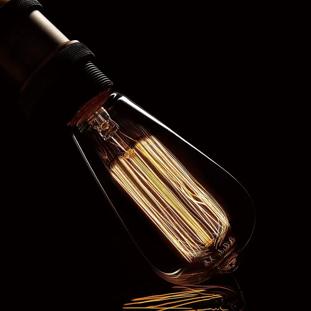 Vintage edison lâmpada retro st64 g95 g80 a19 t10 t45 t185 220v lâmpada incandescente e27 luzes de casamento 40w para decoração de casa