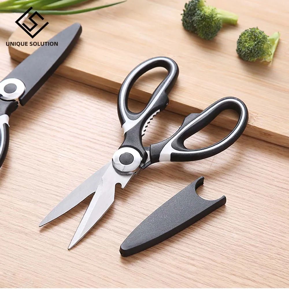 Stainless Steel Kitchen Scissors Multipurpose Purpose Shears Tool for Meat Vegetable Barbecue Tool Scissors Kitchen Supplies