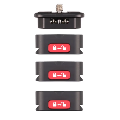 FOTGA-abrazadera de placa de liberación rápida para cámara, soporte para trípode, garra Arca QR, Kit de placa de sistema para Sony/Nikon/LUMIX, accesorios para cámaras DSLR