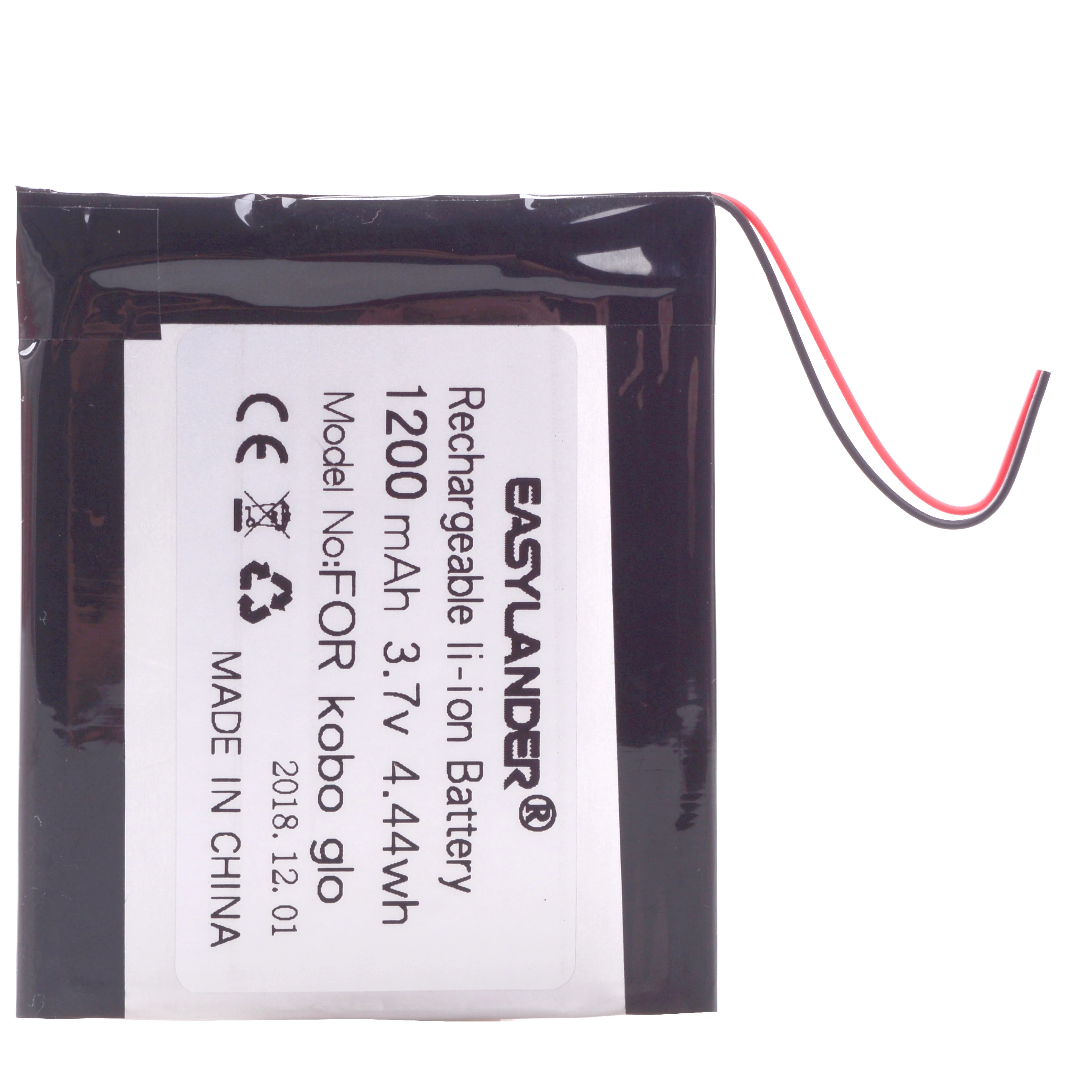 Batería recargable de polímero de iones de litio para lector de libros electrónicos, batería Kobo glo N613, 3.V, 1200mAh, tinta electrónica con conector