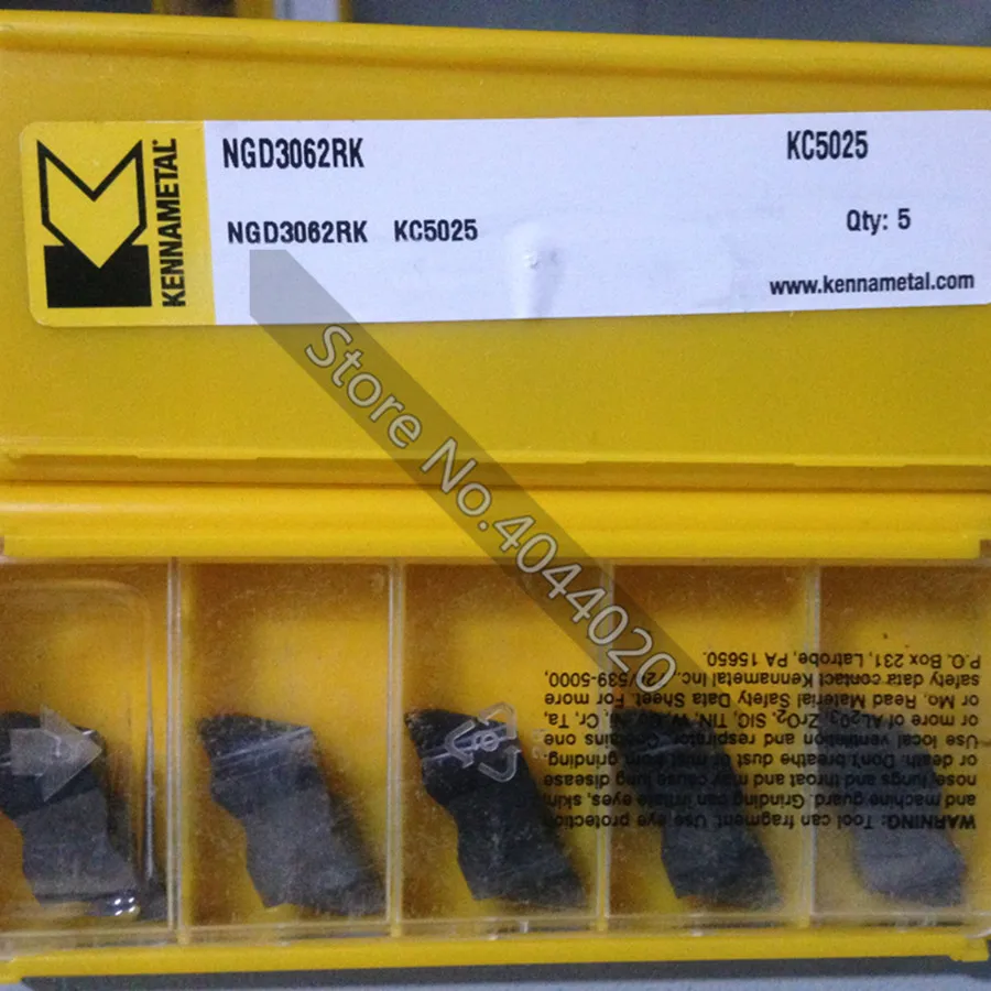 

KENNAMETAL NGD3062RK KC5025 карбидные вставки 5 шт.