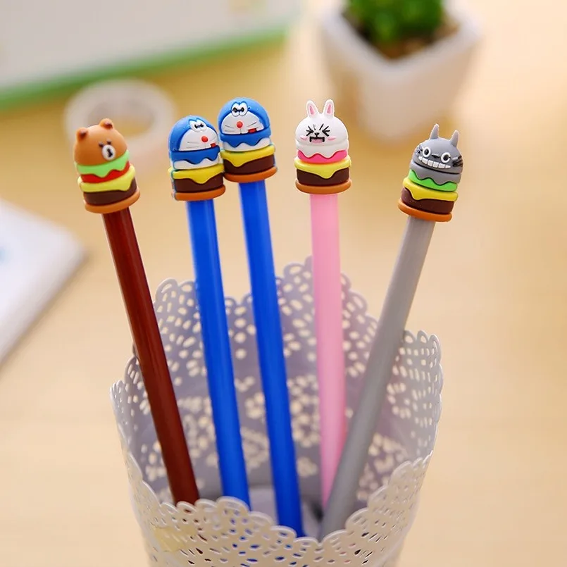 Burger Animal Cartoon Creative Pen School Pen Students Learning Stationery Wholesale Kawaii School Supplies