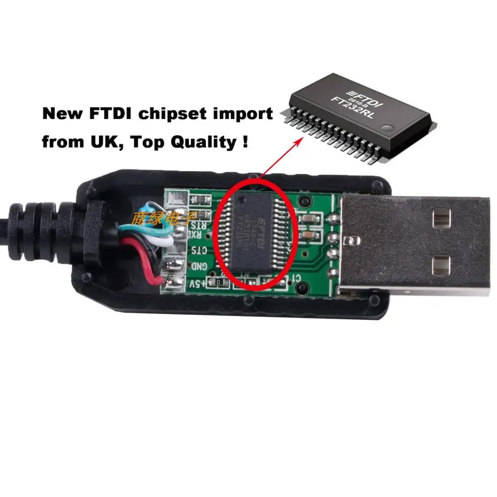 Chip FTDI Usb a RS232, adaptador de serie de conector macho DB25 de 25 pines, Cable de 1,8 M, controles CNC, programación compatible con C-232R US-232R