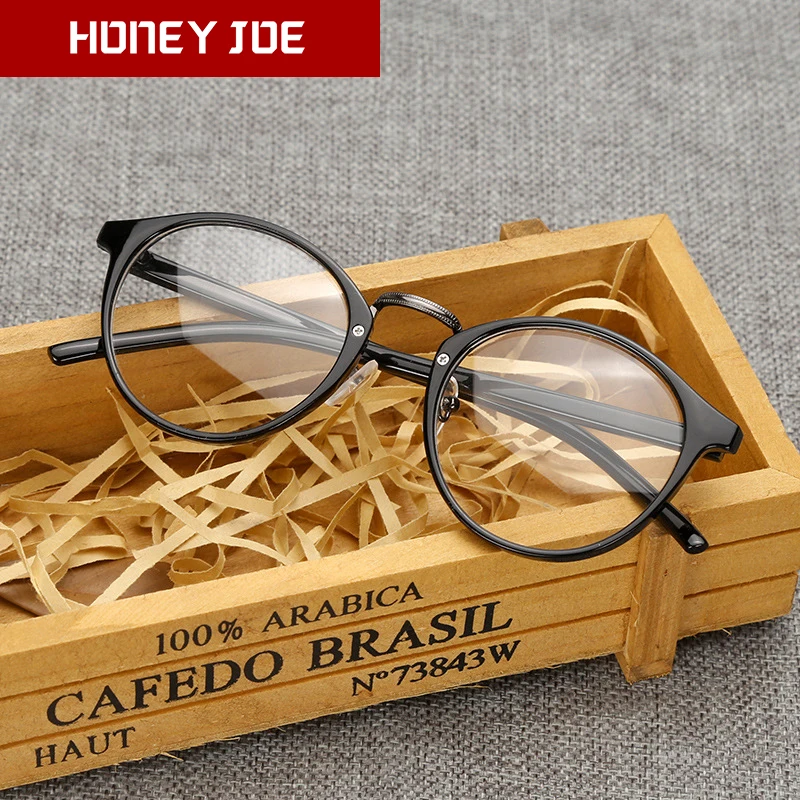 

Womens Mens Fashion Vintage Eye Glasses Frame Transparent Round Ladies optical Glasses frame clear Lens Spectacles Glasses Nerd