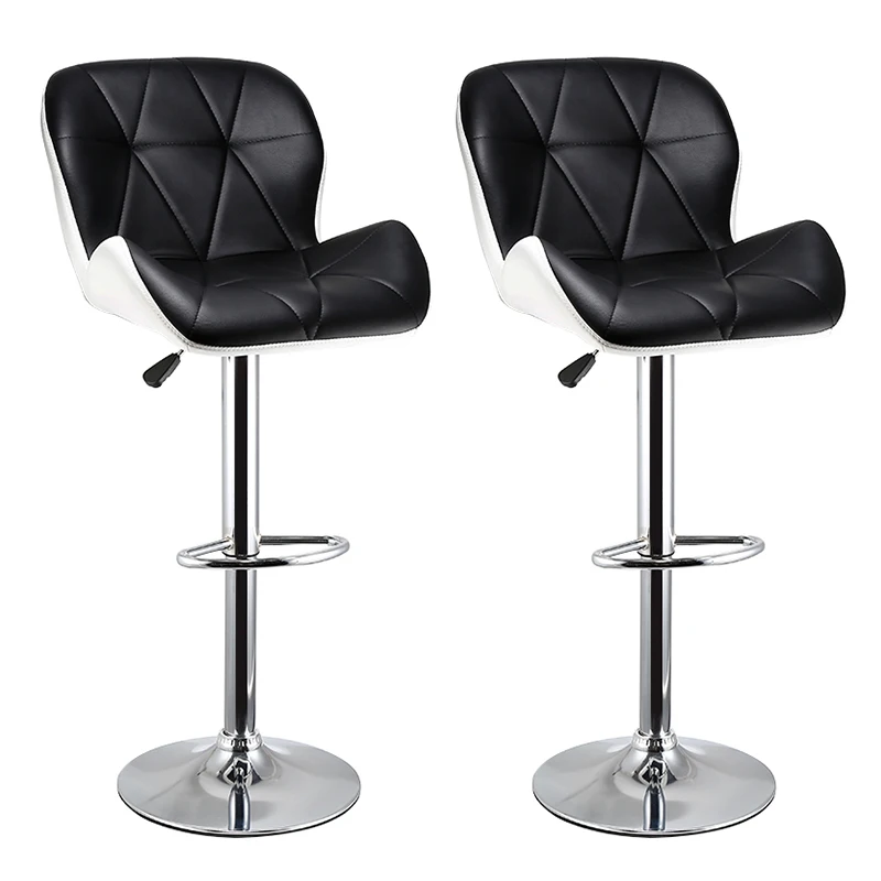 

2PCS Bar Chair Lift Bar Chair Fashion Creative Stool Rotating Home Modern Backrest High Foot Bar Stool