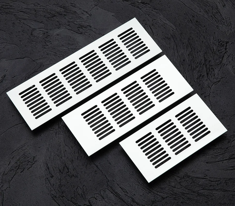 50/80mm Wide Vents Perforated Sheet Aluminum Alloy Air Vent Perforated Sheet Web Plate Ventilation Grille Vents Perforated Sheet