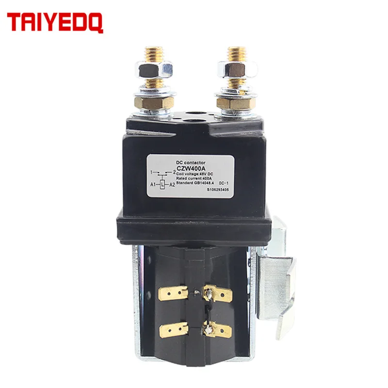 

CZW400A DC Contactor Normally Open DC Contactor for construction machinery telecommunication equipment 12V 24V 36V 48V 60V 72V