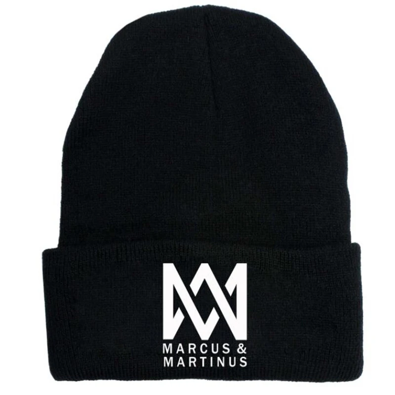 Marcus & martinus hüte männer frauen winter warmer strick beanie buchstaben kappe täglichen Lässige Bonnet gorro