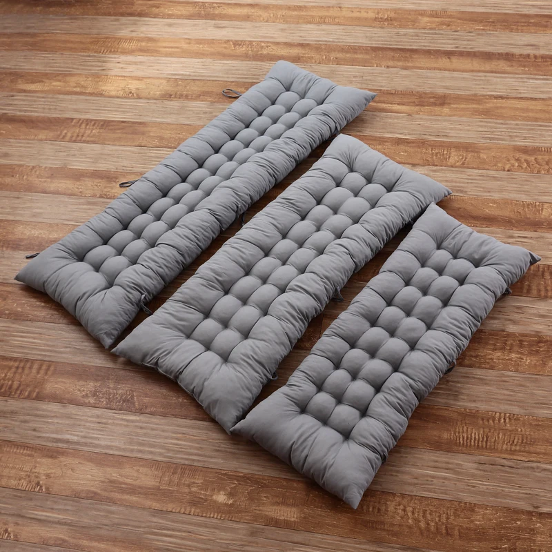 Solid Color Cushion Recliner Chair Cushion Thick Seat Cushion Rattan Chair Sofa Long Cushion Garden Chair Cushion Tatami Mat