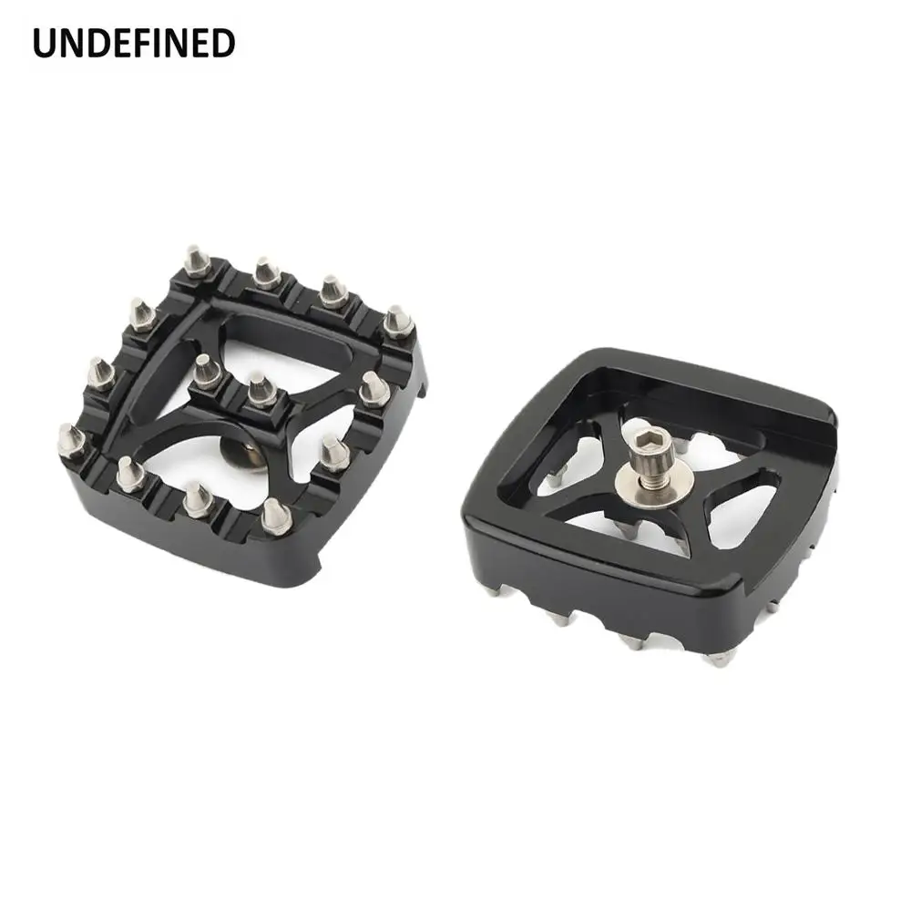 Brake Pedal Pad Cover MX Offroad Small Footrest Pedal Pad Aluminum For Harley Dyna Fat Bob FXDF FXDL Softail FXSTS XG750