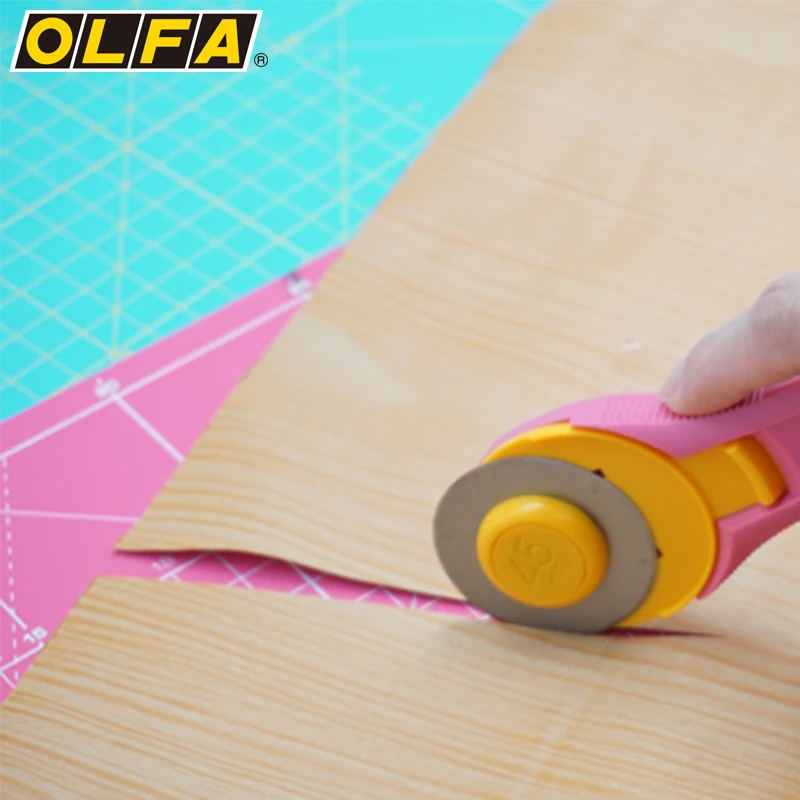 Japan Olfa Zelfherstel Snijden Mat, kookplaat Mes Diy Handgemaakte Dubbelzijdige Rubber Mat RM-IC-C Roze/Blauw