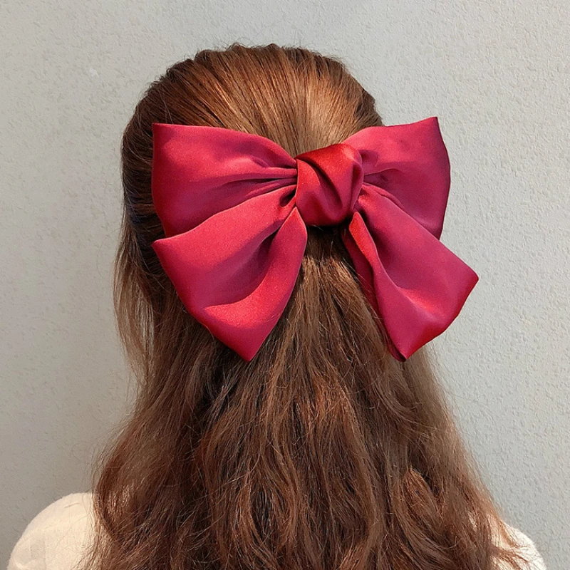 

Ponytail Holder BIG Bow Scrunchies Hair Ring Candy Color Hair Ties Rope Women Hair Accessories Hair Bows for Girls Hairbands