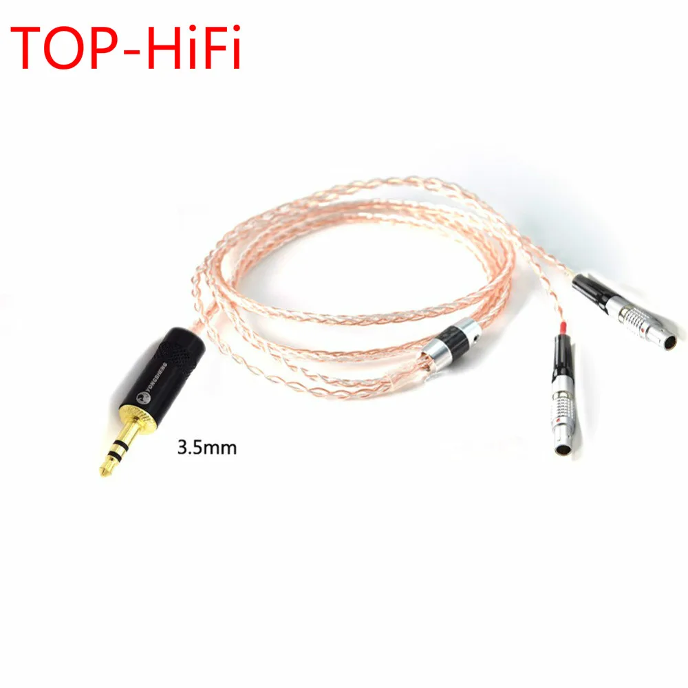 

TOP-HiFi Free Shipping 2.5/3.5/4.4/6.35mm/4pin XLR Hand Made 8 Cores Headphone Upgraded Cable for UTOPIA ELEAR Earphone