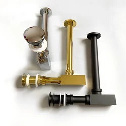Basin Bottle Trap Drain With Sink Pop Up Siphon For Bathroom Euro Mordern Fixture Golden Black P-trap Hose For Home Renovation