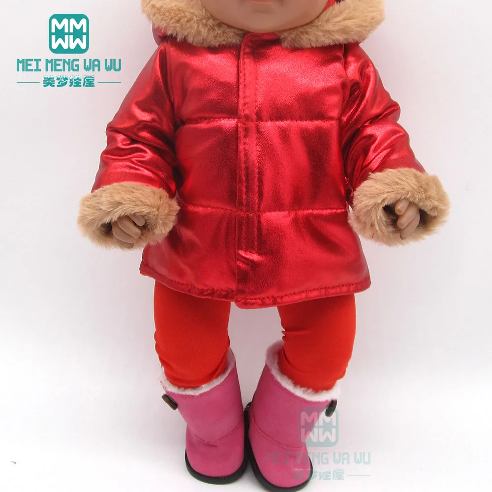 Clothes for doll fit 43cm baby toy new born doll and 45cm American doll Warm coats and suits