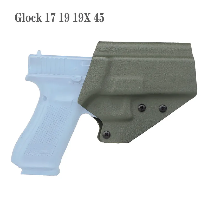 Tactical Kydex Gun Holster for Glock 17/19/19X/45 with QLS 19 22 Waist Belt Pistol Case Holster Hunting Accessories