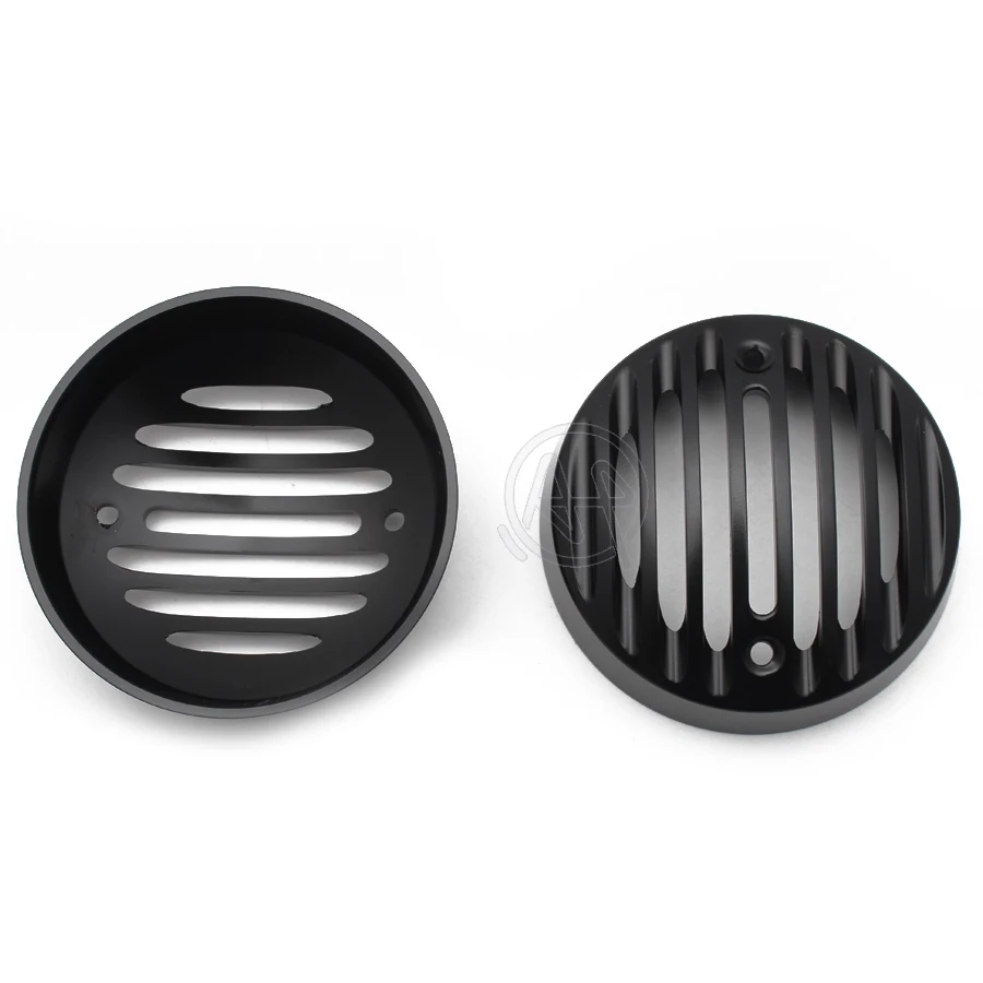 1Pair Motorcycle Black Aluminum Protector Indicator Turn Signal Grill Covers Fits For Royal Enfield Classic 500