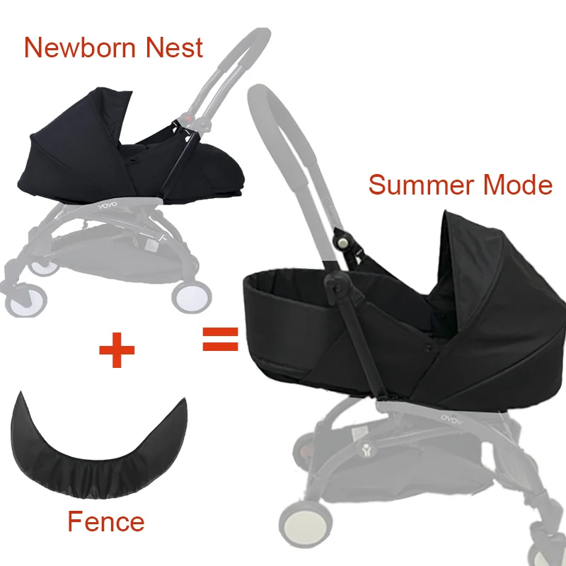 

Stroller Accessories 0+ Newborn Pack Fit YOYO/YOYO2/YOYA Sleeping Basket 0-6M Baby Birth Nest Winter Warm NOT Include Stroller