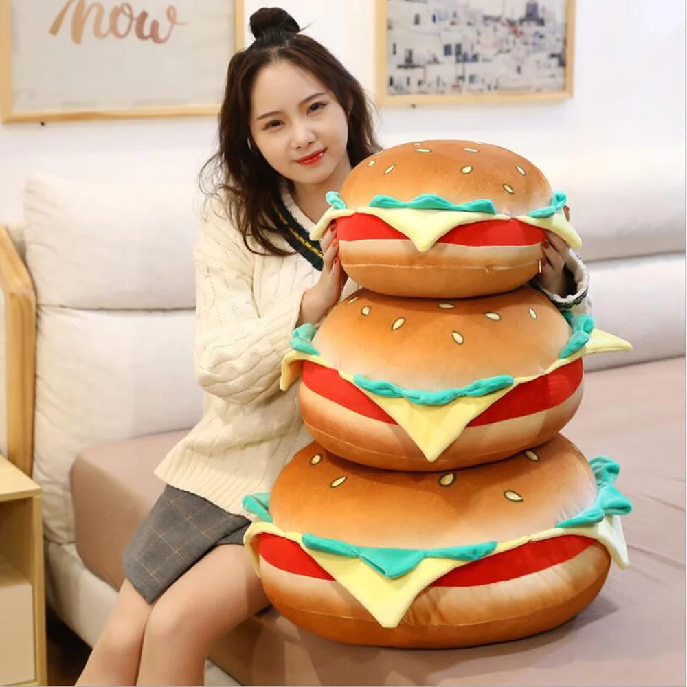 

Simulation Hamburger Sleeping Pillow Birthday Christmas Gift Children Stuffed Plush Toy