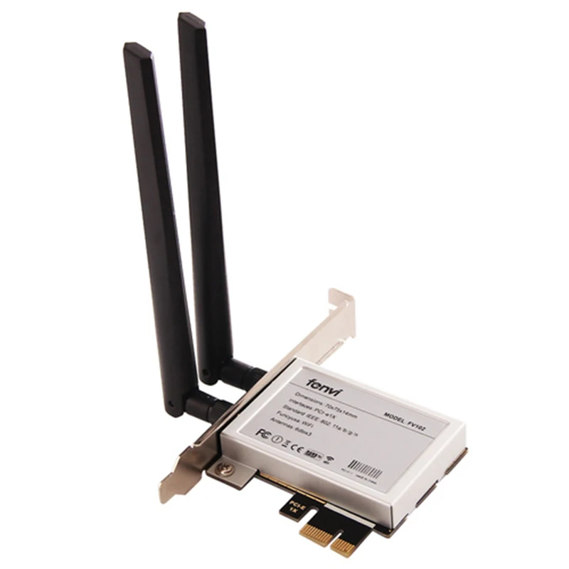 M.2 to PCI-Ex1 Desktop Adapter for Intel Wifi 6 AX200NGW 2400Mbps Dual Band 2.4G 5GHz Bluetooth 5.0 NGFF Wi-Fi Card 802.11ac/ax