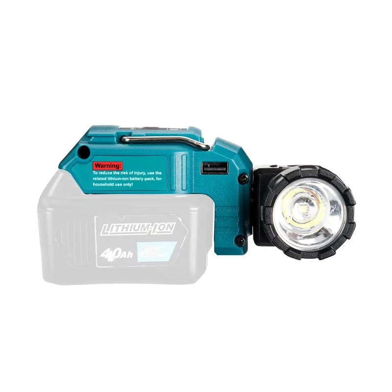 Dla Makita przenośna lampa robocza latarka dla Makita DCB120 10.8V 12V akumulator litowo-jonowy LED akumulatorowa lampa do pracy Spotlight Tools