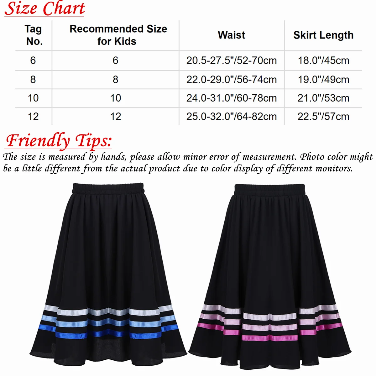 Kids Girls Chiffon Ballet Skirts Lyrical Liturgical Praise Ballerina Dancewear Vintage Full Circle Long Skirts Ballroom Costume