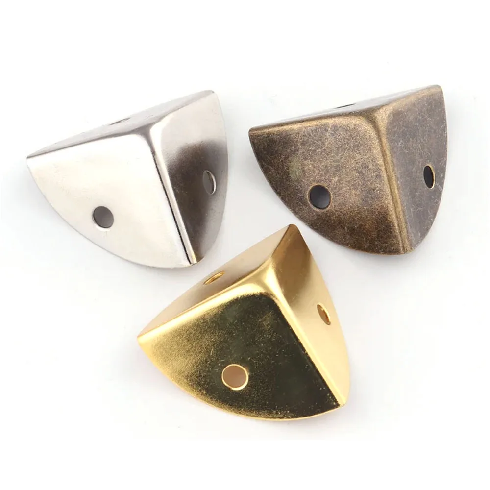 20mm 25mm 30mm 35mm Metal Corner Protection Corners Vintage Box Corner Decorative Wood Corner Bronze Silver Gold Corner Clip