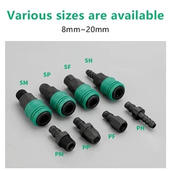 PVC type Pneumatic fittings Air Compressor Hose Quick Coupler Plug Socket Connector SP20,PP20,SM20,PM20,SH20,PH20,SF20,PF20