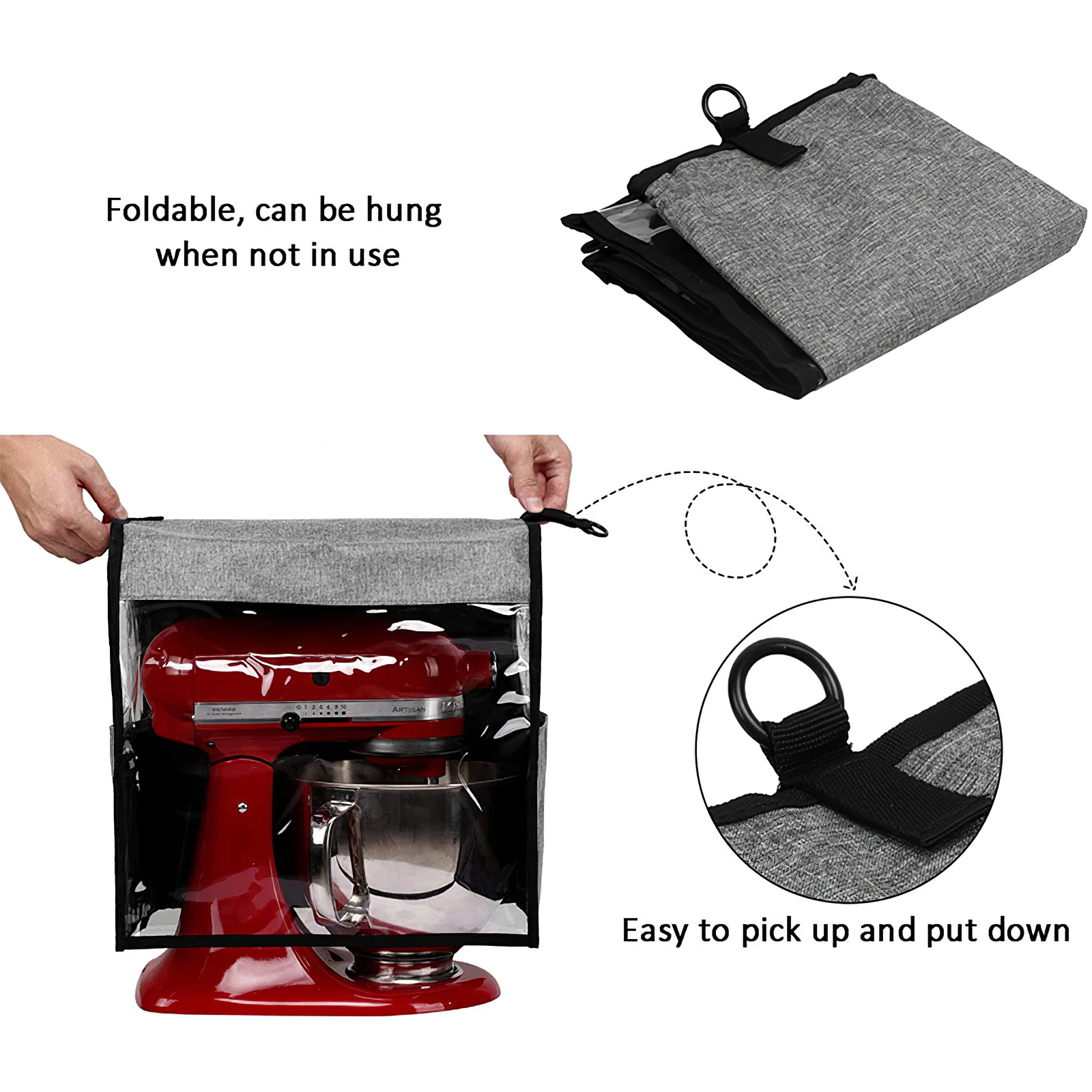 Household Waterproof Kitchen Accessories Blender Dust Cover for Kitchen Aid Mixer Machine  Supplies Mixer Dust Proof Cover