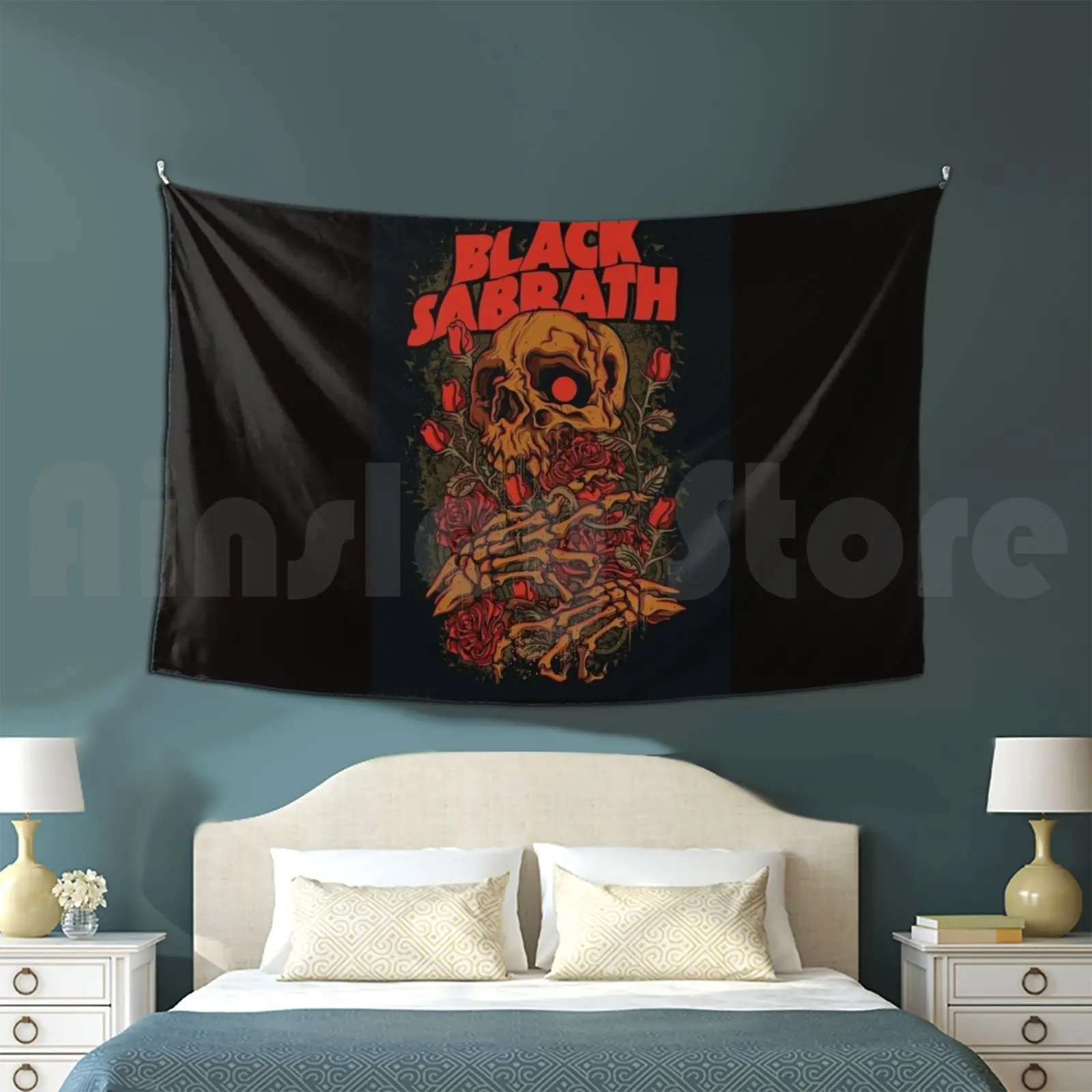 Sacrifice Tapestry Background Wall Hanging Metal Metal Head Music Rock Band Legend Metal Music Metal Band Classic