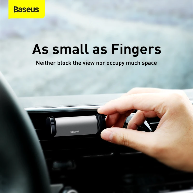 Baseus Air Vent Phone Holder for iPhone 15 14 Pro Max Samsung Xiaomi Auto Holder Support Cell Cellphone Mobile Phone Car Holder