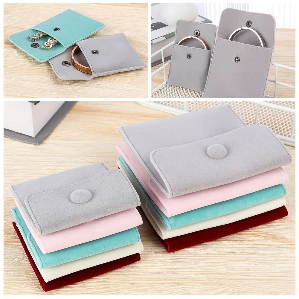 

1PC Portable Velvet Jewelry Packaging Bag Storage Pouch Necklace Wrapping Bag Dust Protect Bracelet Bag Gift