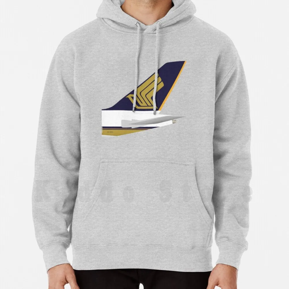 

In Uniform-A380-Singapore Hoodie Long Sleeve Sinapore Aviation Airbus Industrie A380