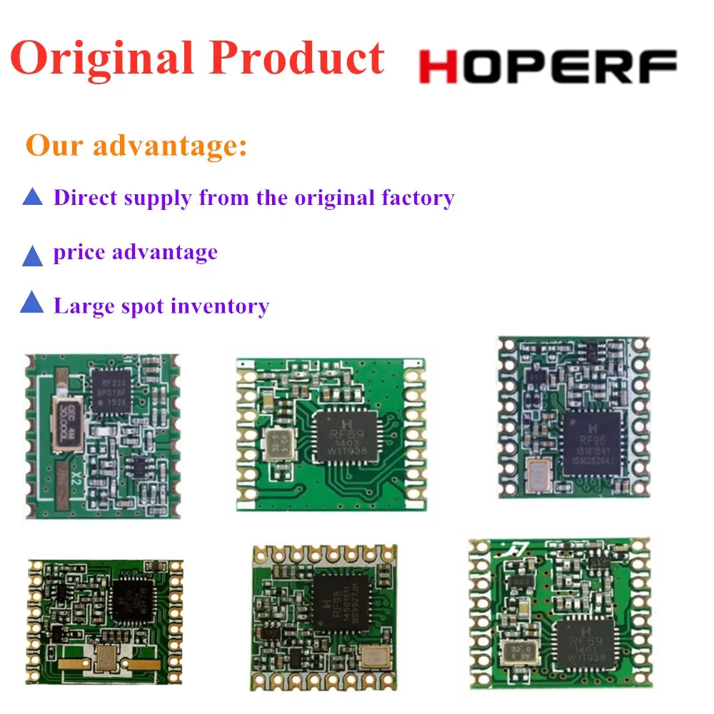 Original Product HOPERF LoRa module RFM95W RFM96W RFM98W RFM22B RFM69HW RFM69CW RFM69HCW Direct supply from the original factory