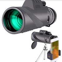 40X60 Monokular Fernglas Monocular Telescope Handy Teleskop mit Handy Halterung Stativ HD für Klettern Wandern Jagd Vogelbeobach