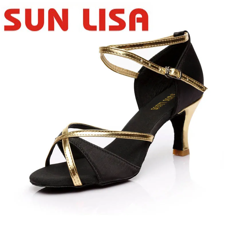 

SUN LISA Women's Latin Dance Shoes for Ladies Girls Salsa Tango Ballroom Dance Shoes High Heels Dancing Shoes 5/7cm