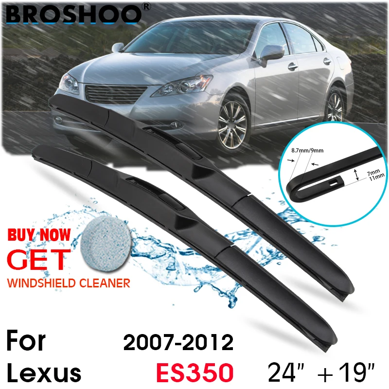 

Car Wiper Blade Front Window Windscreen Windshield Wipers Blades J hook Auto Accessories For Lexus ES350 24"+19" 2007-2012