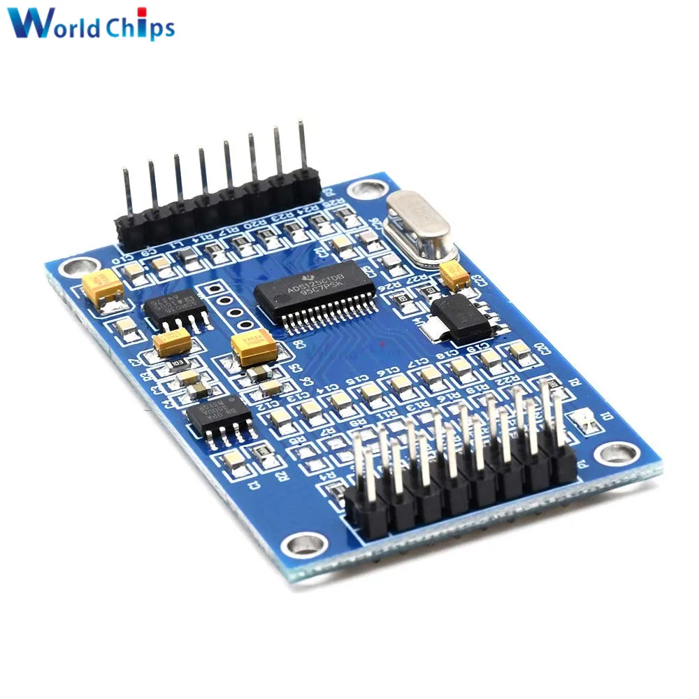 ADS1256 24 Bit 8 Channel ADC AD Module SPI Communication Interface High Precision 5V Collecting Data Acquisition Card