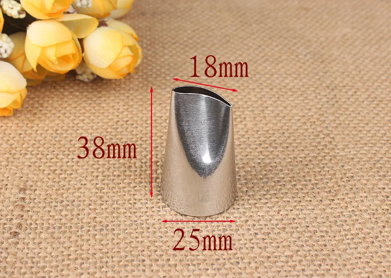 123# Core Rose Tulip Decorating Mouth 304 Stainless Steel Welding Polishing Baking Cake DIY Tool