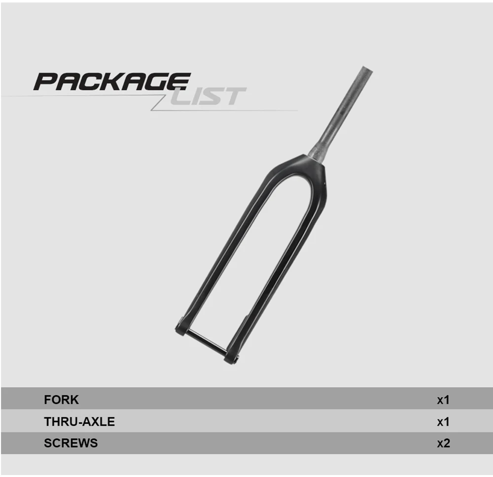 OG-EVKIN FK-007 29er 15x110mm Steckachse Schwarze Carbon-Mountainbike-Gabel 1-1/8-1-1/2' MTB-Gabeln Fahrradteile Fahrradzubehör – Detail 11