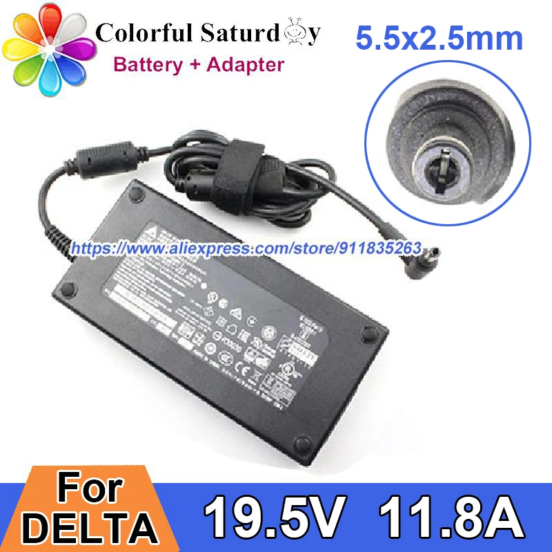 DELTA ADP-230EB T Power Adapter For MSI GS75 GT683 GT60 GT70 0NC-002US GT685 GT685R GT780D GX60 3AE Laptop Charger 19.5V 11.8A