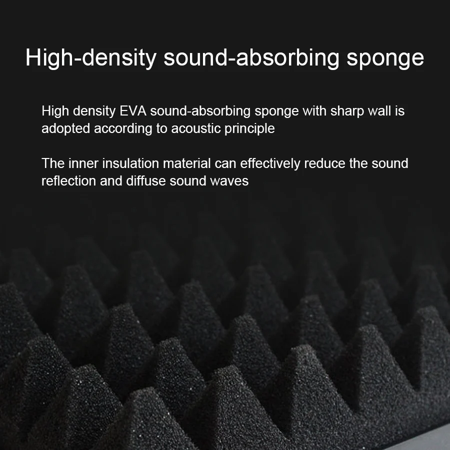 Schermo isolante per microfono in plastica schermo a 3 pannelli con superficie curva schermo antivento pieghevole 3/8 5/8 "schiuma filettata per Studio di registrazione Live