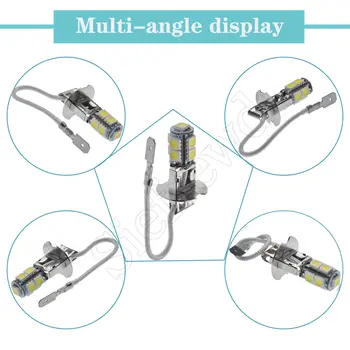 1/2 個 H3 LED 燈泡 5050 9SMD 白色 6000K 適用於汽車霧燈、日行燈、手電筒、頭燈 PK22S 6V 6 伏特直流 8 最佳銷售 6V H3 LED - №1