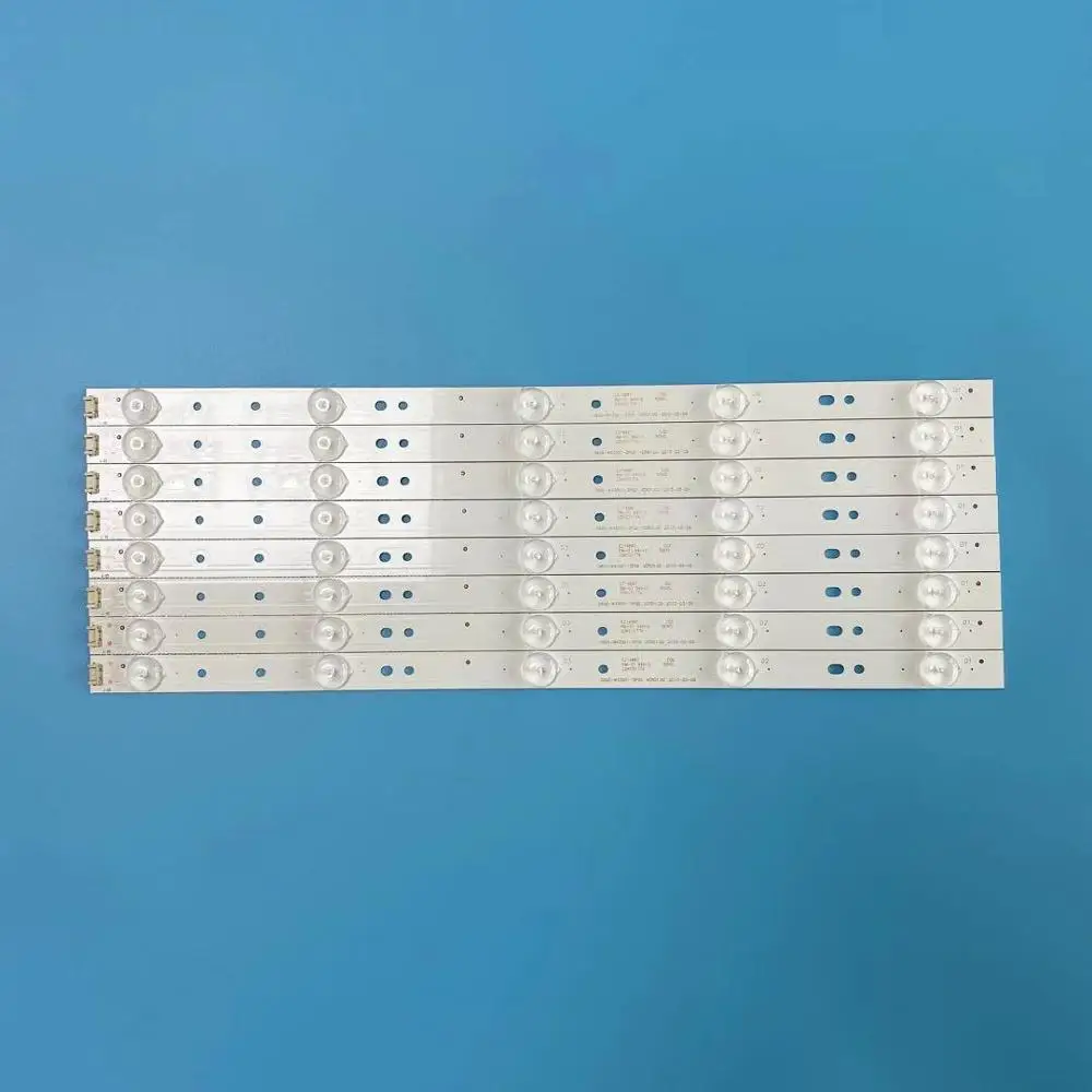 8pcs 404mm LED Backlight strip For 43E3000 43E6000 E465853 5800-W43001-3P00 VER01.00 02K03177A