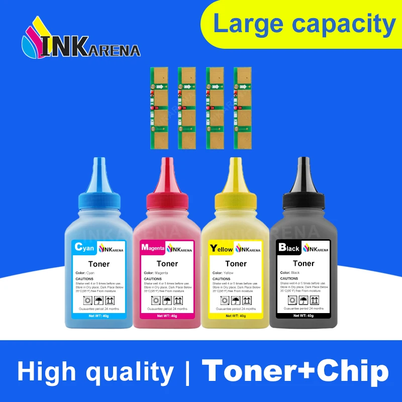 INKARENA Toner Powder With chip CLT 407 CLT-407 CLT-K407S for Samsung CLP-320 CLP-325 CLP-326 CLX-3180 CLX-3185 Refill Toner