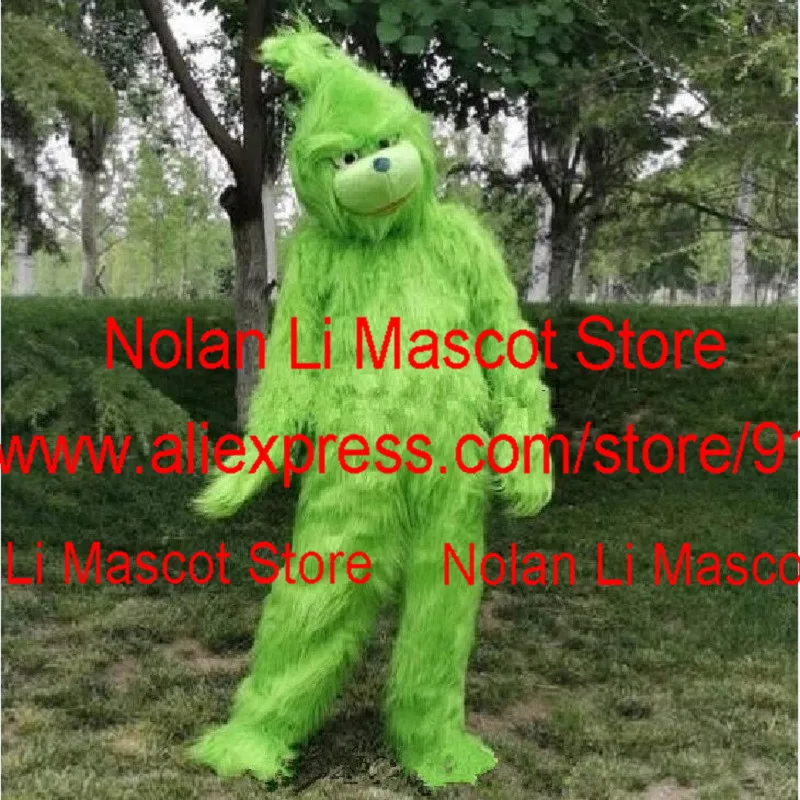 Dier Groene Duivel Genius Monster Mascotte Kostuum Cartoon Anime Fancy Dress Party Kenmerken Kerst Halloween Show 1256